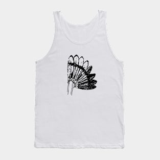 Black indian war bonnet Tank Top